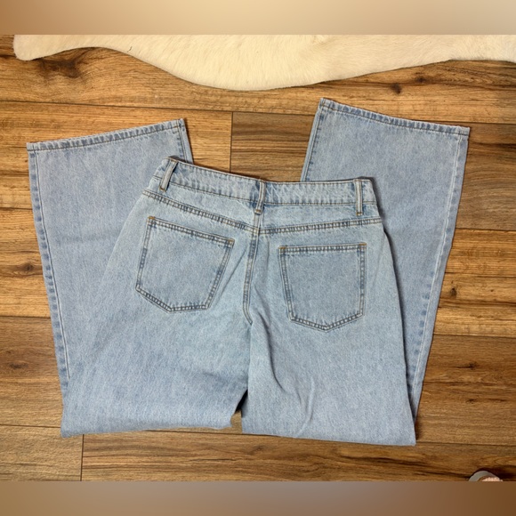 EDIKED Raelynn light Washed Low Rise wide leg Y2K Streetwear Skater Jeans - Picture 12 of 13